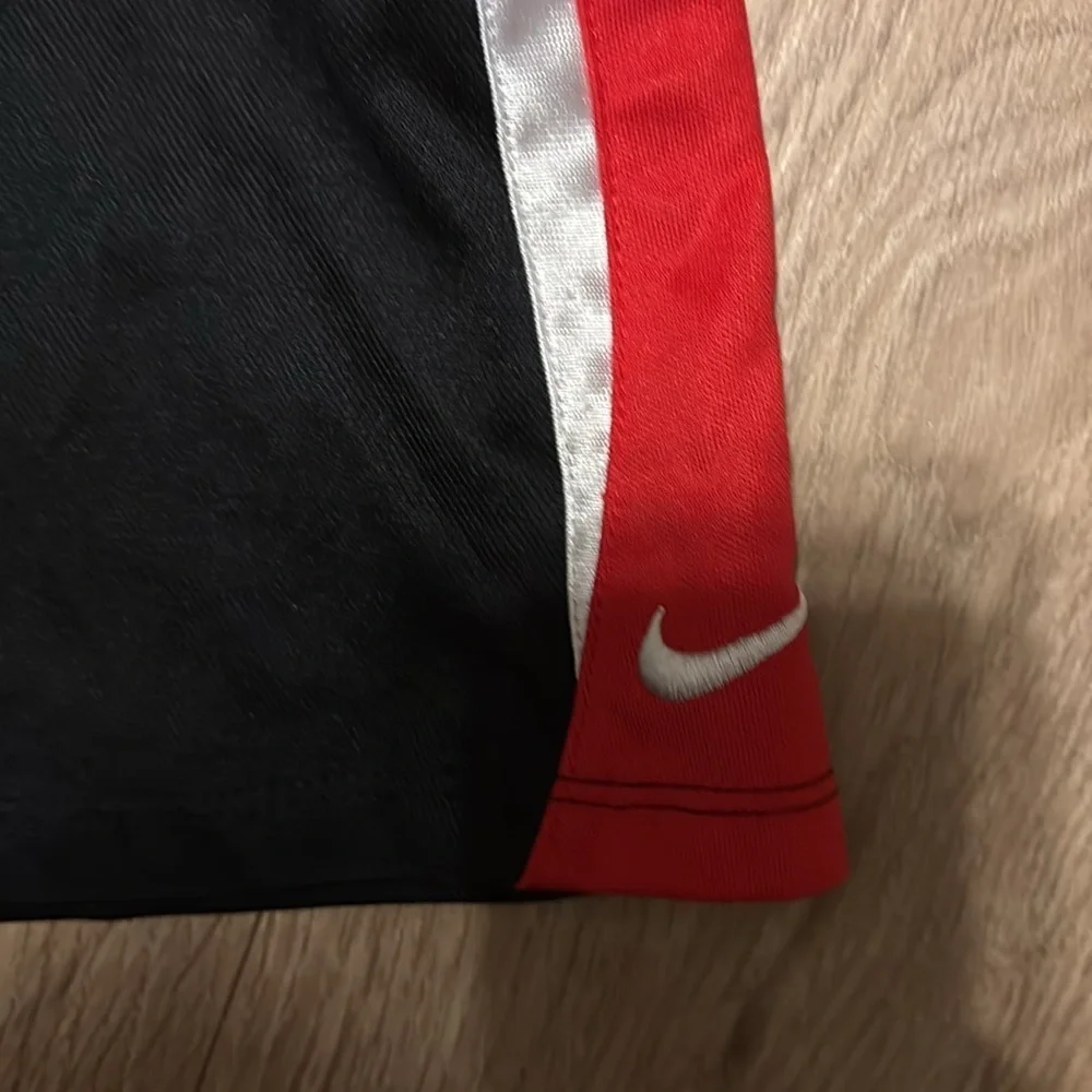 Nike Black and Red Athletic Shorts